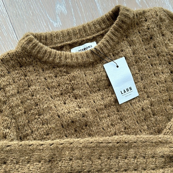 NWT PERSONS Fran Oversized Wool Blend Sweater in Moss - size Medium like SEZANE - Picture 5 of 8